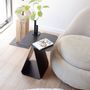 Coffee tables - Rectangular asymmetrical side table YOUMY -  Anodic black - MADEMOISELLE JO