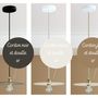 Decorative objects - L'DECLINE jute electric mount suspension - L'CRAFT