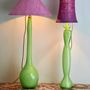 Art glass - Slim Lime Green Table Lamp - MARINA BLANCA