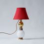 Lampes de table - Lampe de bureau vintage en laiton rouge - MARINA BLANCA