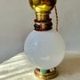 Lampes de table - Lampe de bureau vintage en laiton rouge - MARINA BLANCA