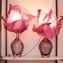 Art glass - Twin lamps anthracite - MARINA BLANCA