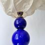 Art glass - Yves Klein Blue Pom Pom Flower Lamp - MARINA BLANCA