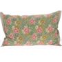 Fabric cushions - BLOOM Cushion cover 50x75 cm BLOOM CELADON - EN FIL D'INDIENNE...