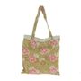 Coussins textile - BLOOM Tote Bag 38x40 cm OLIVE - EN FIL D'INDIENNE...
