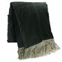 Bed linens - Boho Plaid 130X250 Cm Boho Anthracite - EN FIL D'INDIENNE...