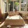 Plaids - BOHO Dessus de lit 240x250cm BOHO SABLE - EN FIL D'INDIENNE...