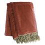 Throw blankets - Boho Bedspread 240X250Cm Boho Terracotta - EN FIL D'INDIENNE...