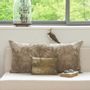 Rideaux et voilages - CAMPAGNE Housse de coussin imprimé Ananbô 25x35 cm OLIVE - EN FIL D'INDIENNE...