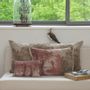 Fabric cushions - Campagne Cushion Cover Printed Aanbo 40X55 Cm Campagne Framboise - EN FIL D'INDIENNE...