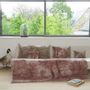 Throw blankets - Campagne Ananbo Printed Linen Bed End 90X20 Cm Campagne Framboise - EN FIL D'INDIENNE...