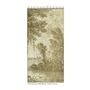 Fabric cushions - Campagne Linen Voil N 1 Printed Ananbo 140X280 Cm - Right Curtain Campagne Ocre - EN FIL D'INDIENNE...