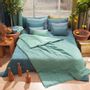 Throw blankets - Etamine Quilt 140X240 Cm Etamine 2 Celadon - EN FIL D'INDIENNE...