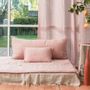 Coussins textile - ETAMINEE Housse de coussin 45x100 cm - EN FIL D'INDIENNE...