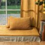 Curtains and window coverings - Etamine Cushion Cover 50X75 Cm Etamine 2 Tabac - EN FIL D'INDIENNE...