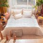 Throw blankets - Etamine Sofa Cover 90X200 Cm Etamine 2 Blanc - EN FIL D'INDIENNE...