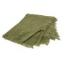 Linge de lit - Jetée de lit ETAMINE en lin 220x240 cm ETAMINE 2 KAKI - EN FIL D'INDIENNE...