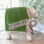 Linge de lit - FORTUNA Plaid 100x250 cm FORTUNA AVOCAT - EN FIL D'INDIENNE...