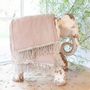 Linge de lit - FORTUNA Plaid 100x250 cm FORTUNA BEIGE - EN FIL D'INDIENNE...
