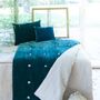 Plaids - FORTUNA Bout de lit 90x200 cm CANARD - EN FIL D'INDIENNE...