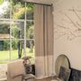 Rideaux et voilages - FORTUNA DUO Rideau 140x300 cm FORTUNA PERLE - EN FIL D'INDIENNE...