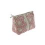 Coussins textile - INDIENNE Trousse de toilette 18X26X12 cm INDIENNE TERRACOTTA FEUILLE - EN FIL D'INDIENNE...