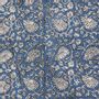 Bed linens - Indienne Voil 145X280 Cm Indienne Denim Feuille - EN FIL D'INDIENNE...