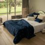 Linge de lit - LYRIC Courtepointe 140x240 cm LYRIC MARINE - EN FIL D'INDIENNE...