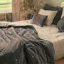 Linge de lit - LYRIC Dessus de lit 230x250 cm LYRIC ANTHRACITE - EN FIL D'INDIENNE...