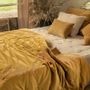 Linge de lit - LYRIC Dessus de lit 230x250 cm LYRIC TABAC - EN FIL D'INDIENNE...