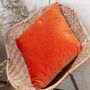 Coussins textile - LYRIC Housse de Coussin 45x45 cm AMBRE - EN FIL D'INDIENNE...