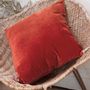 Coussins textile - LYRIC Housse de Coussin 45x45 cm LYRIC TERRACOTTA - EN FIL D'INDIENNE...