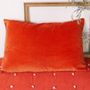 Coussins textile - LYRIC Housse de coussin 50x75 cm AMBRE - EN FIL D'INDIENNE...