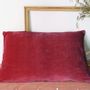 Coussins textile - LYRIC Housse de coussin 50x75 cm TERRE ROUGE - EN FIL D'INDIENNE...