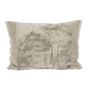 Bed linens - Manosque Cushion Cover 40X55 Cm Print Monochrome Ananbo Manosque Beige - EN FIL D'INDIENNE...