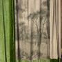 Curtains and window coverings - Manosque Duo Curtain In Printed Linen Monochrome And Ananbo Velvet 140X280 Cm M - EN FIL D'INDIENNE...