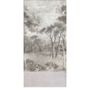 Curtains and window coverings - Manosque Duo Curtain In Printed Linen Monochrome And Ananbo Velvet 140X280 Cm M - EN FIL D'INDIENNE...