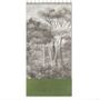 Rideaux et voilages - MANOSQUE rideau n°2 Duo en lin imprimé MONOCHROME Ananbô velours AVOCAT 140x280 - EN FIL D'INDIENNE...