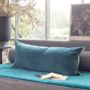 Coussins textile - MEDICIS coussin 45x100cm housse MEDICIS BLEU ORAGE - EN FIL D'INDIENNE...