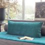 Fabric cushions - Medicis Cushion Cover 45X100 Cm Medicis Canard - EN FIL D'INDIENNE...