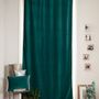 Curtains and window coverings - MEDICIS CANARD cotton velvet blackout curtain 130x280cm - EN FIL D'INDIENNE...