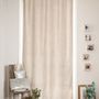 Curtains and window coverings - MEDICIS cotton velvet blackout curtain 130x280cm ECRU - EN FIL D'INDIENNE...