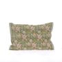 Coussins textile - PENSEE Eté Housse de coussin 35x50 cm PENSEES COTON KAKI - EN FIL D'INDIENNE...