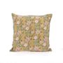 Coussins textile - PENSEE Eté Housse de coussin 45x45 cm PENSEES COTON OCRE - EN FIL D'INDIENNE...