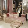 Linge de lit - PLATINE Bout de Lit 90x200 cm PLATINE POUDRE - EN FIL D'INDIENNE...