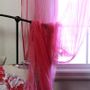 Rideaux et voilages - TULLE Voilage 120X300 CM TULLE FRAMBOISE - EN FIL D'INDIENNE...
