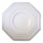 Formal plates - Octogonale Perle Plate - BOURG-JOLY MALICORNE