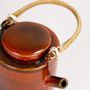 Tea and coffee accessories - Hoa Bien teapot with rattan handle - L'INDOCHINEUR PARIS HANOI