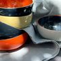 Decorative objects - Set of 6 coconut and lacquer bowls - L'INDOCHINEUR PARIS HANOI