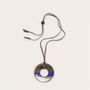 Bijoux - Pendentif anneau en sabot de buffle et laque - L INDOCHINEUR X RIVÊT